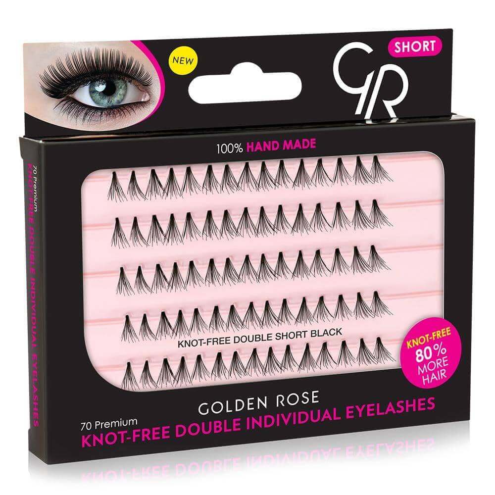 Knot-Free Double Individual Eyelashes