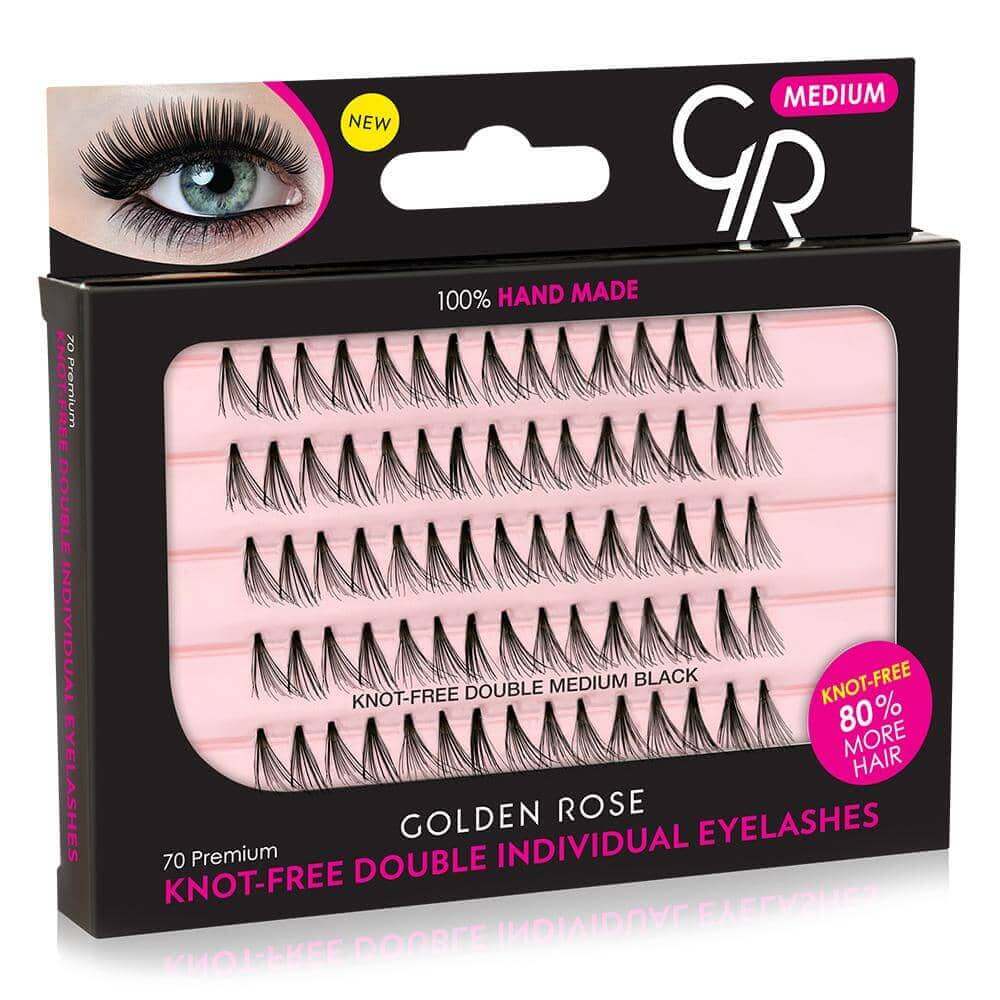 Knot-Free Double Individual Eyelashes