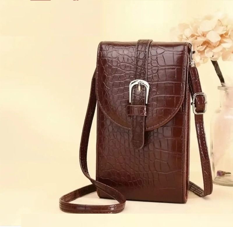 Crocodile Mini Cell Phone Handbag Case Shoulder Bag Pouch Purse Wallet