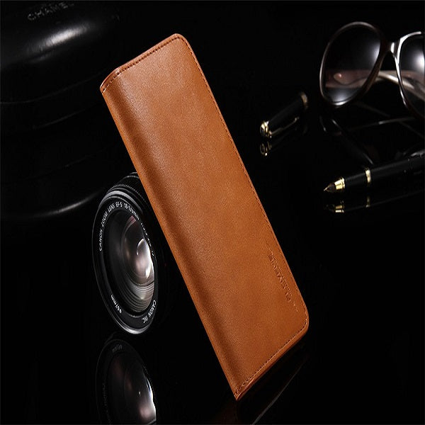 [ FREE SHIPPING] long leather wallet for money and card holding mobile pouch