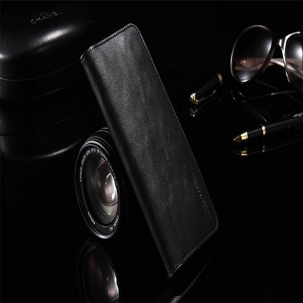 [ FREE SHIPPING] long leather wallet for money and card holding mobile pouch