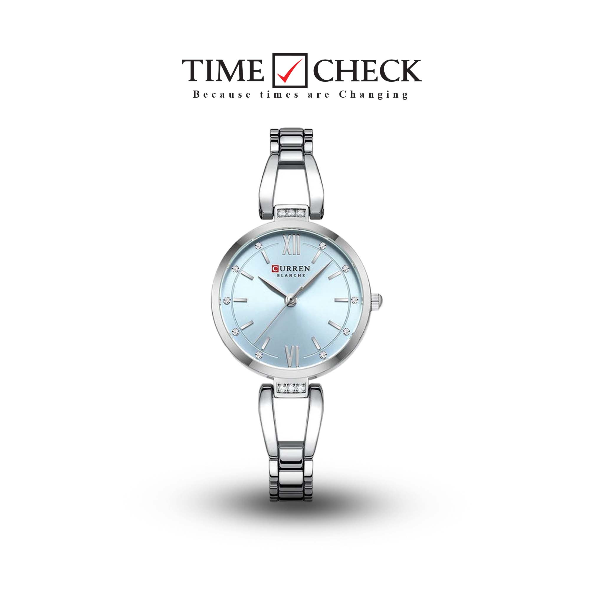 C-9092L Curren multiple colour Dial  Stainless Steel Chain Analog Quartz Women's fashion Watch.