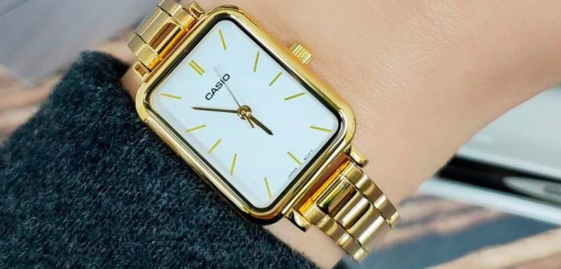 LTP-V009G-7EUDF Casio White Dial Silver Stainless Steel Analog Quartz Women's Watch.