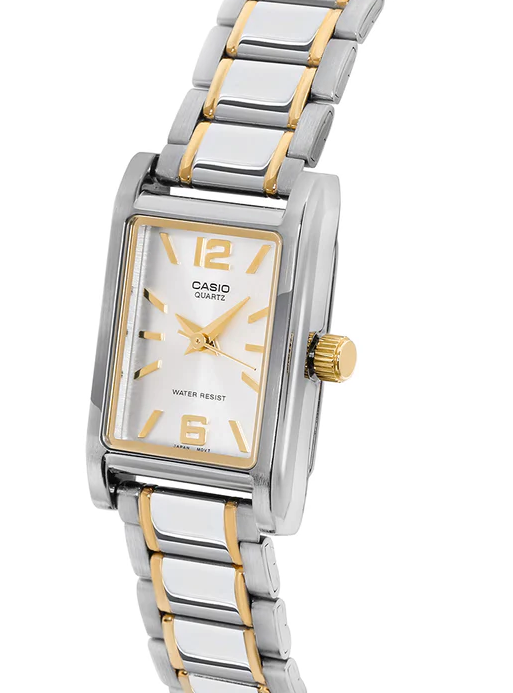 LTP-1235SG-7ADF Casio Silver Dial Stainless Steel Analog Quartz Women's Watch.