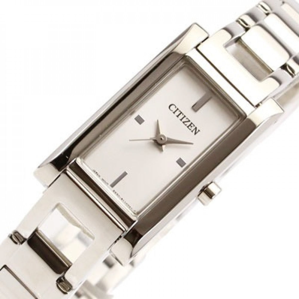 EX0340-52A Citizen Silver Dial Silver Stainless Steel Analog Quartz Women's Watch.