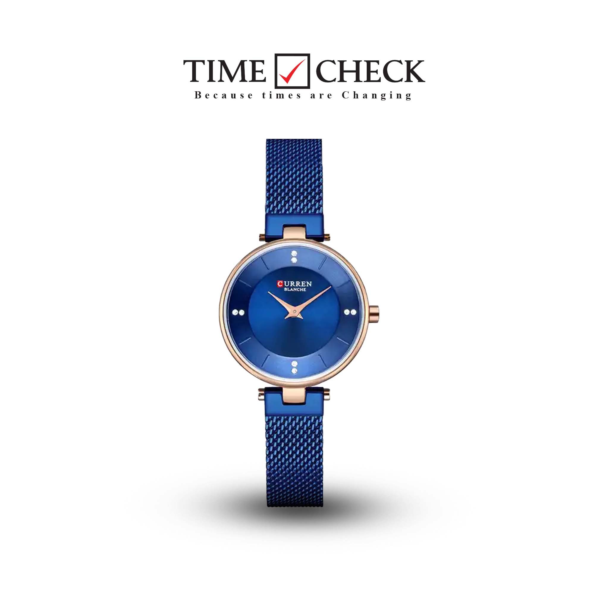 C-9031L Curren Blue Dial Blue Stainless Band Steel Analog Quartz Women's Watch.