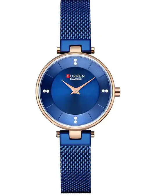 C-9031L Curren Blue Dial Blue Stainless Band Steel Analog Quartz Women's Watch.