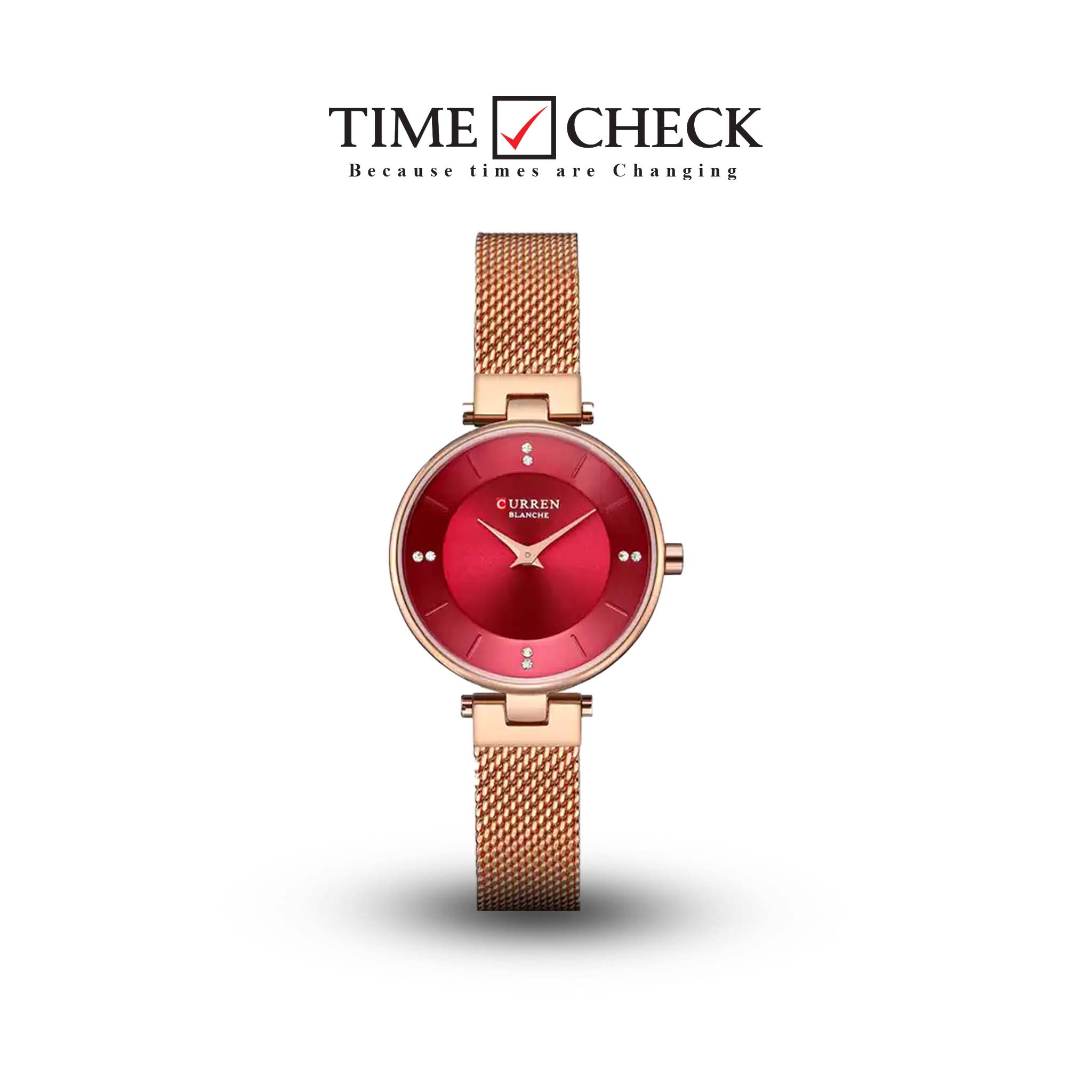 C-9031L Curren Magenta Dial Rose.G Stainless Band Steel Analog Quartz Women's Watch.