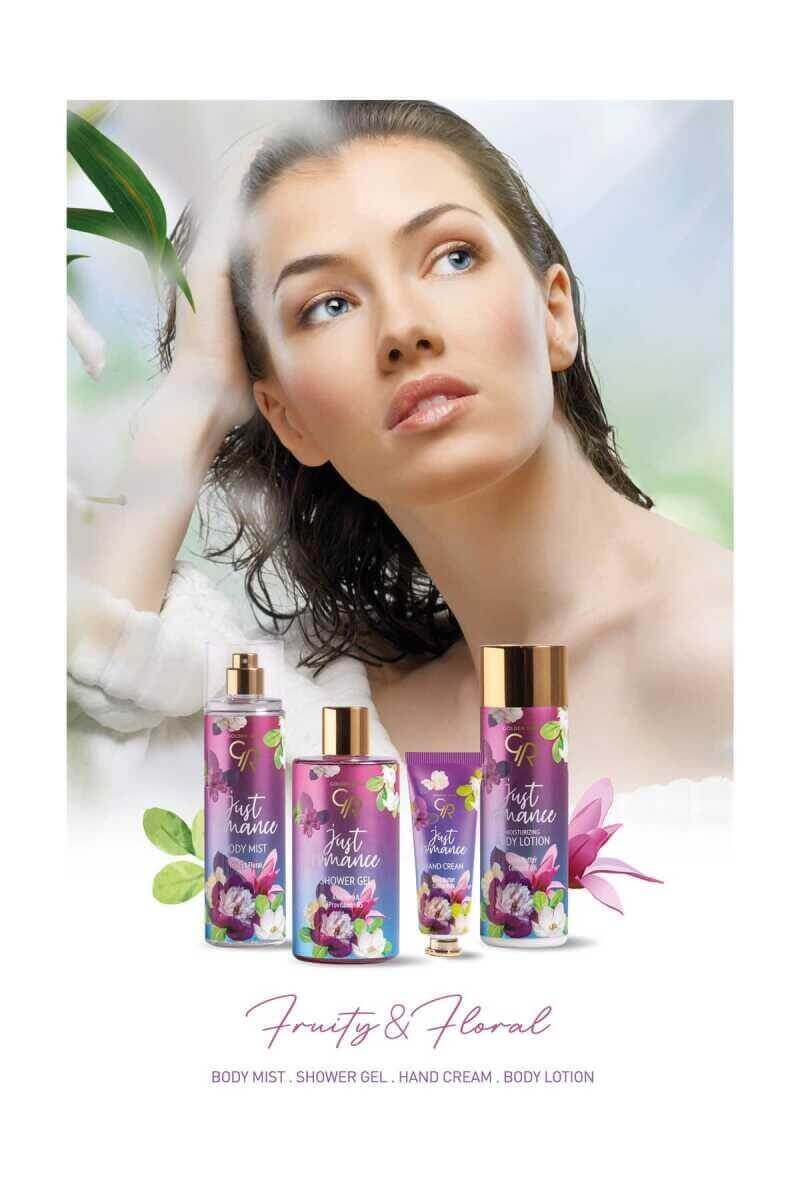 JUST ROMANCE (Gift set )Hand cream.  Body Mist. Body lotion. Shower Gel.