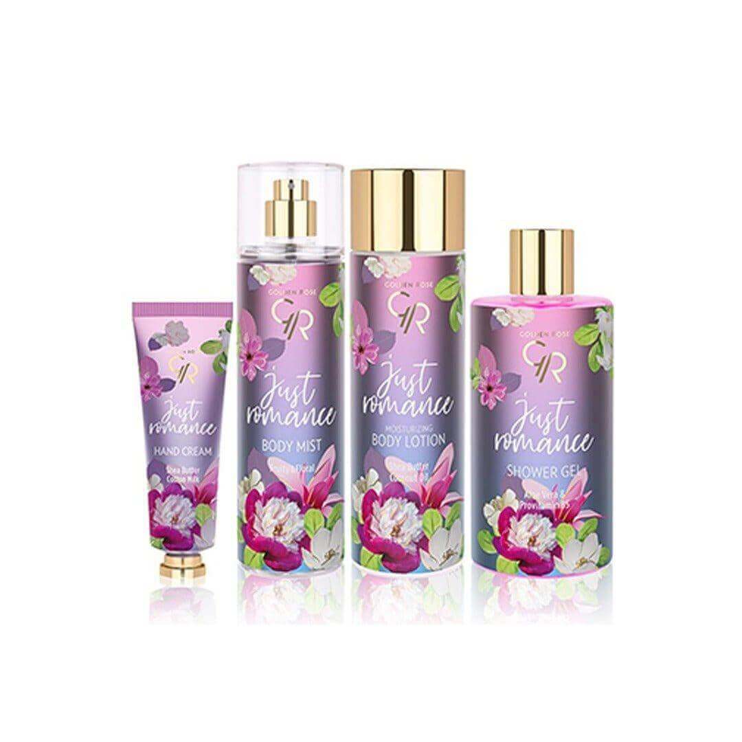 JUST ROMANCE (Gift set )Hand cream.  Body Mist. Body lotion. Shower Gel.