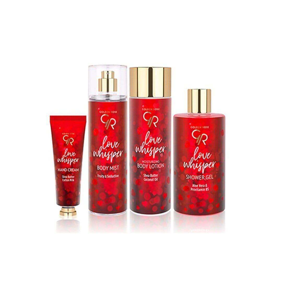 LOVE WHISPER (Gift set )Hand cream.  Body Mist. Body lotion. Shower Gel.